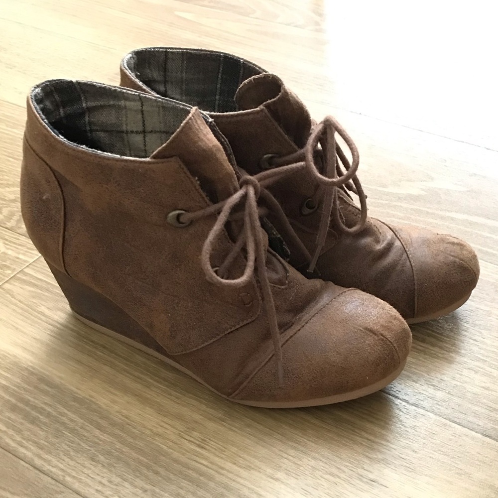 Brown Suede Booties